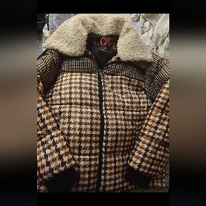 Bernando Puffer Jacket Houndstooth
